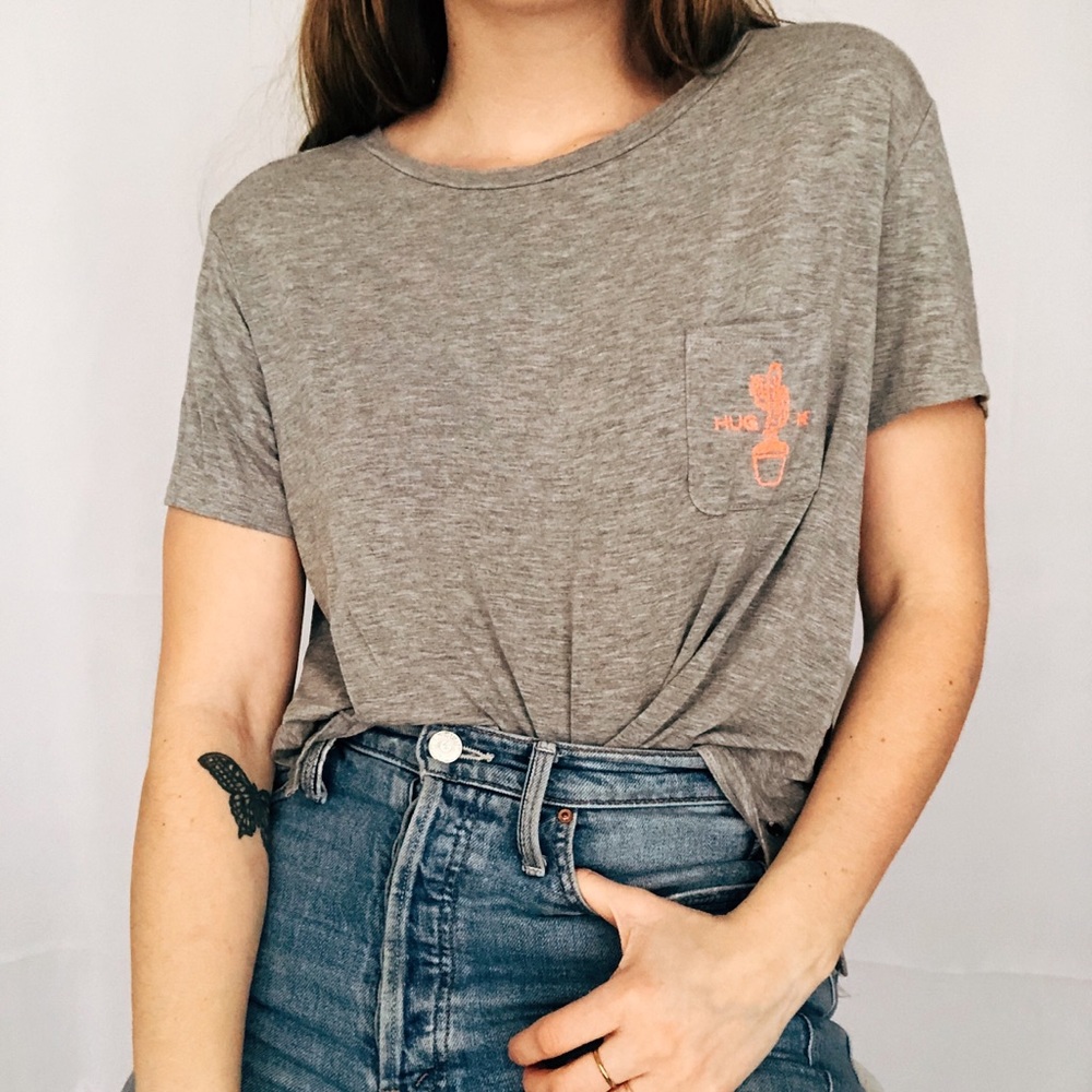 Ultra Soft & Cozy Lightweight T Shirt Embroidered